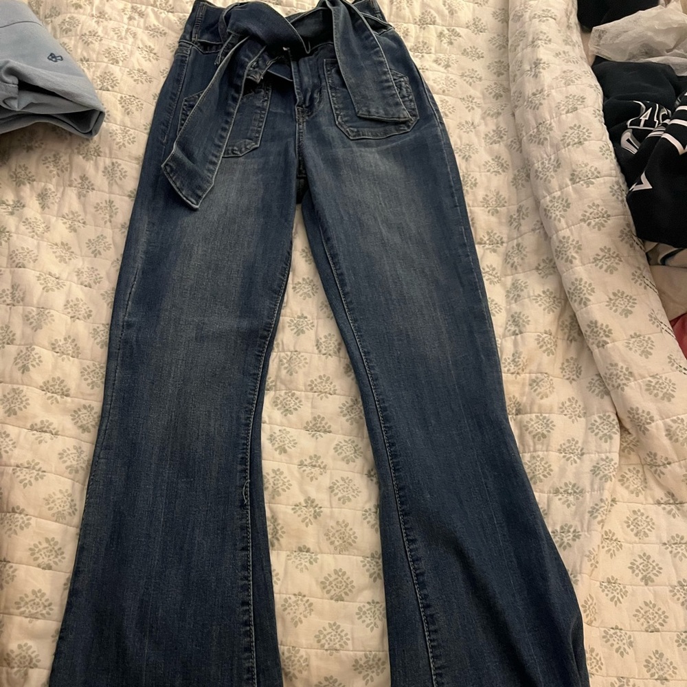 Size 24 flare jeans. Forever 21